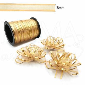 fita organza metalizada 1001 dourado